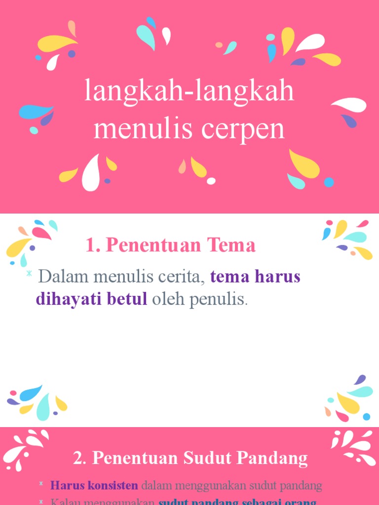 Langkah Langkah Menulis Cerpen Pdf