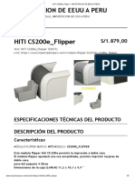 Hiti Cs200e - Flipper - Importacion de Eeuu A Peru