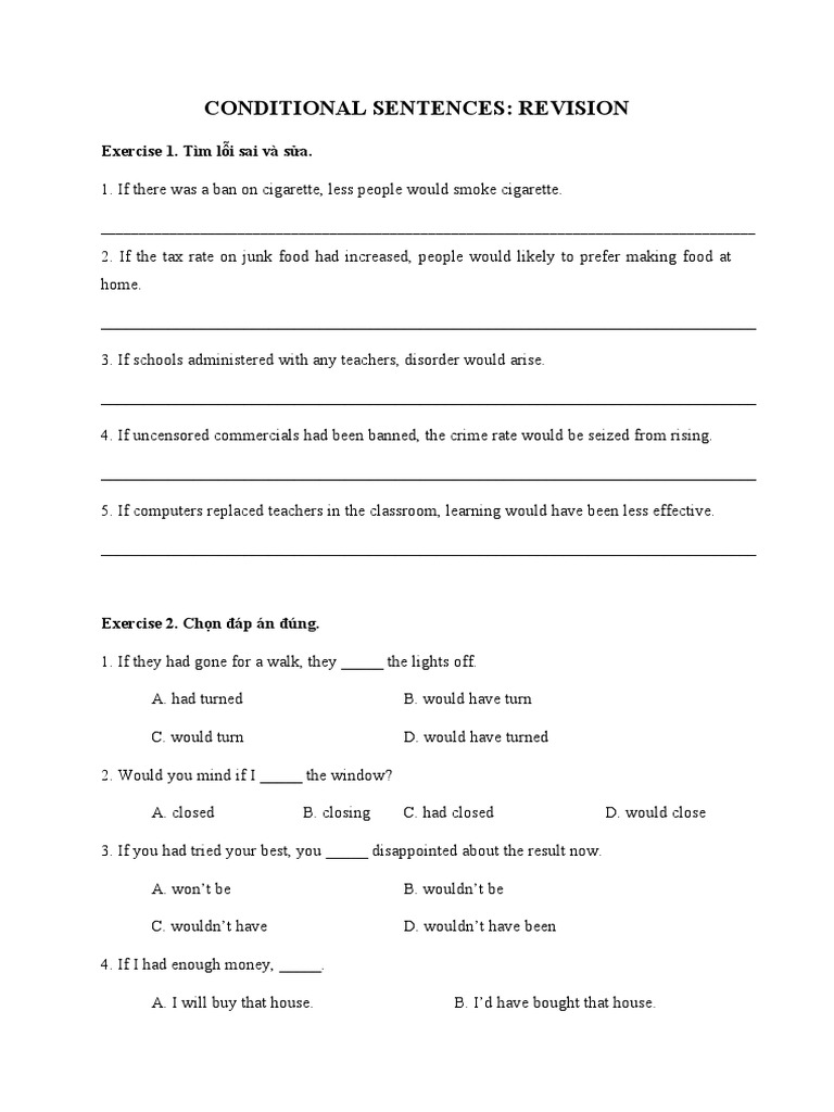 Conditional Sentences 1 | PDF | Self-Improvement