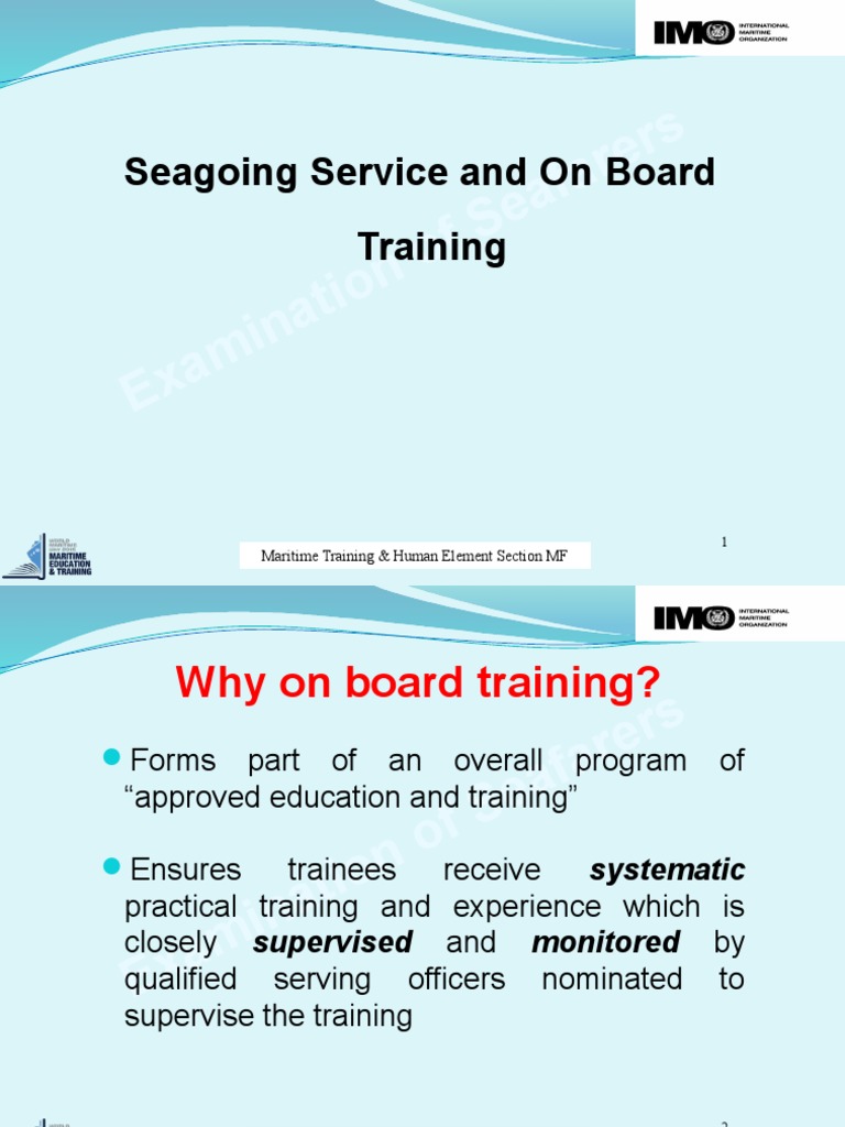 Onboard Training for Seafarers | PDF | Competence (Human Resources ...