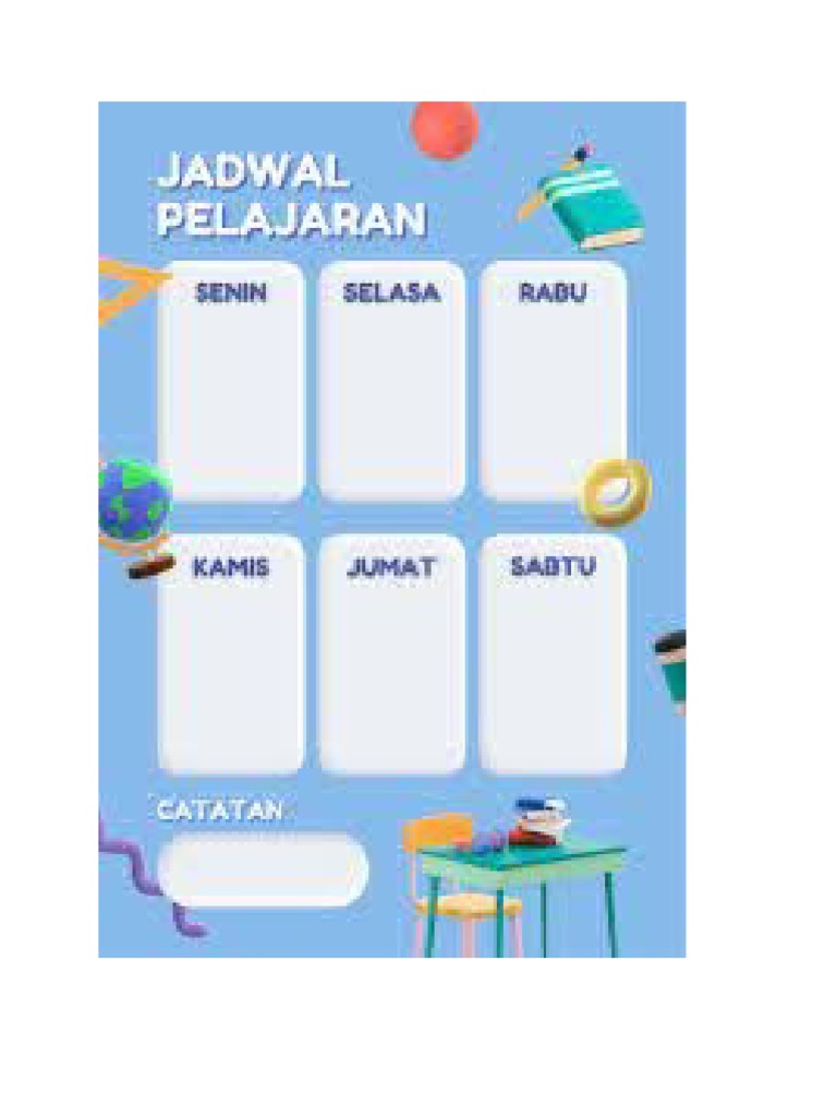 jadwal pelajaran | PDF