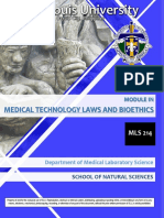 Medical Technology Laws and Bioethics Module