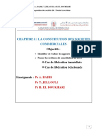 Chapitre 1 La Constitution Des Societes