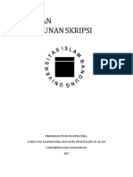 Pedoman Penyusunan Skripsi Prodi Matematika