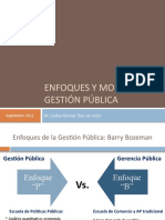 Gestión Pública: Enfoques, Modelos y Evolución