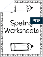Spelling Worksheets A
