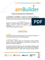 Convocatoria DreamBuilder 2023A