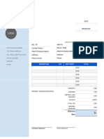 Invoice Template 5 Word