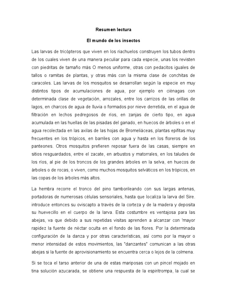 El Mundo de Los Insectos | PDF | Insectos | Agricultura