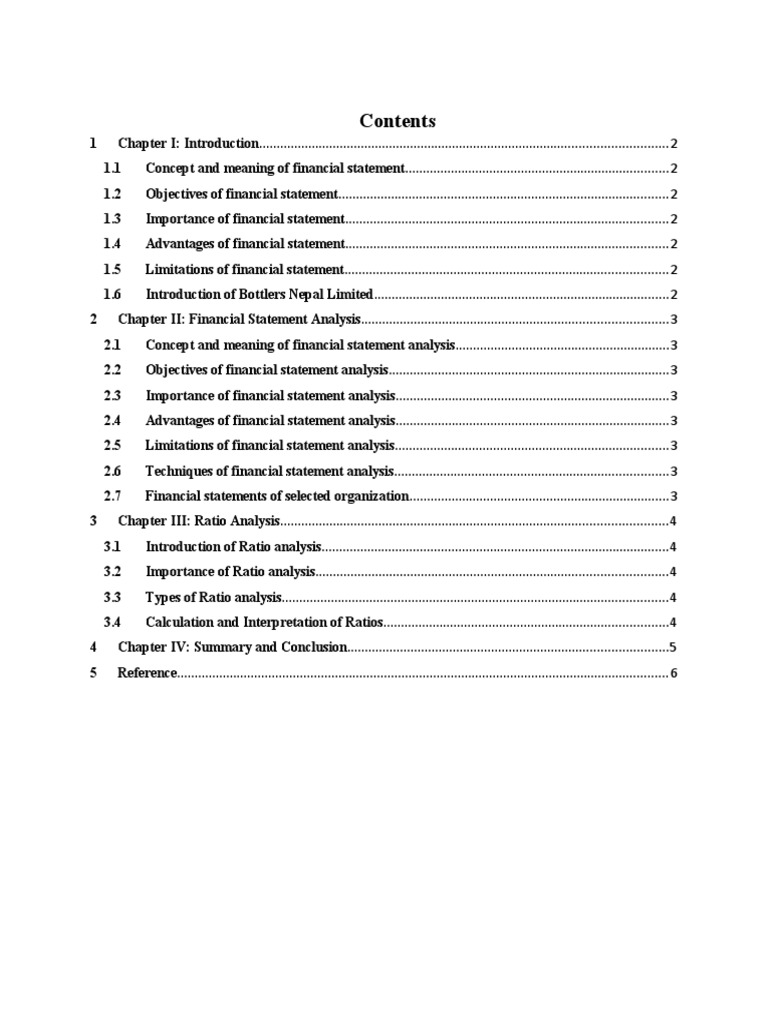 Format of Bottlers Nepal PDF Financial Statement Retained Earnings