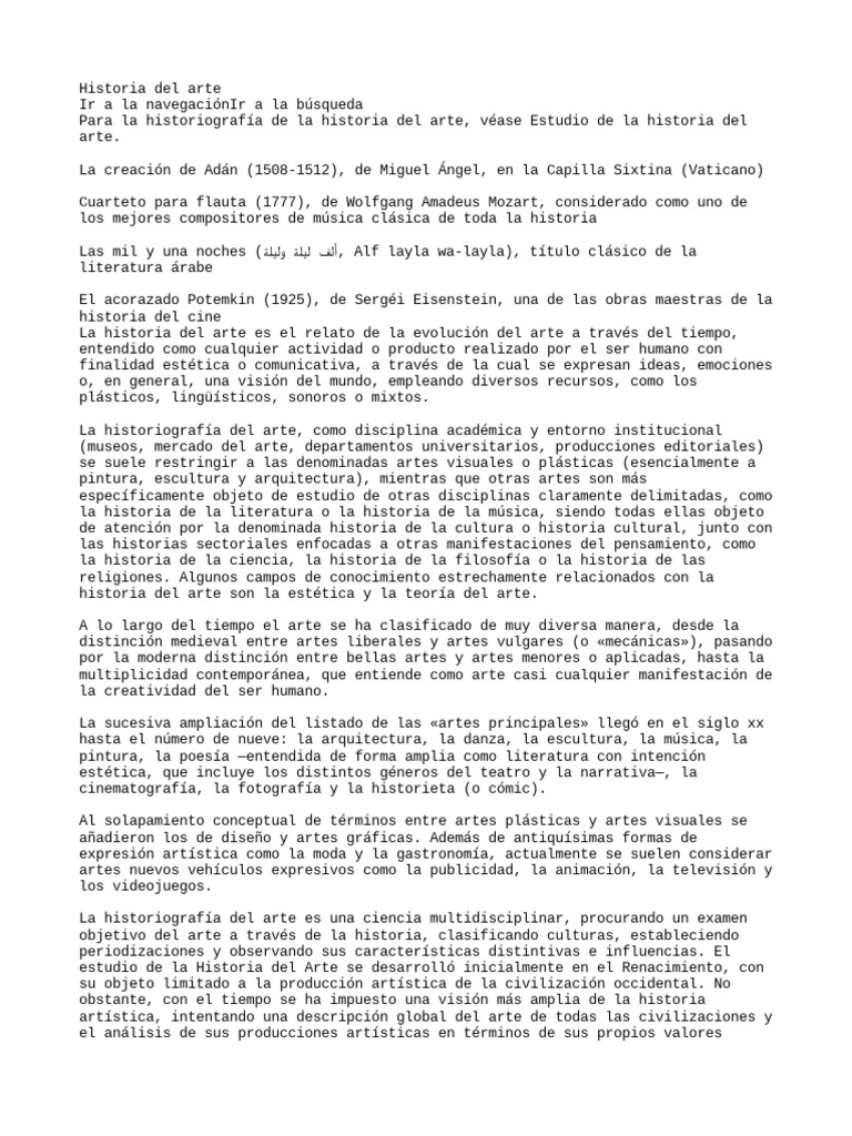 Evolución del Arte a lo Largo de la Historia | PDF | Mesopotamia ...