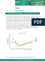 Boletin Roya Enero 2023 Cedicafe