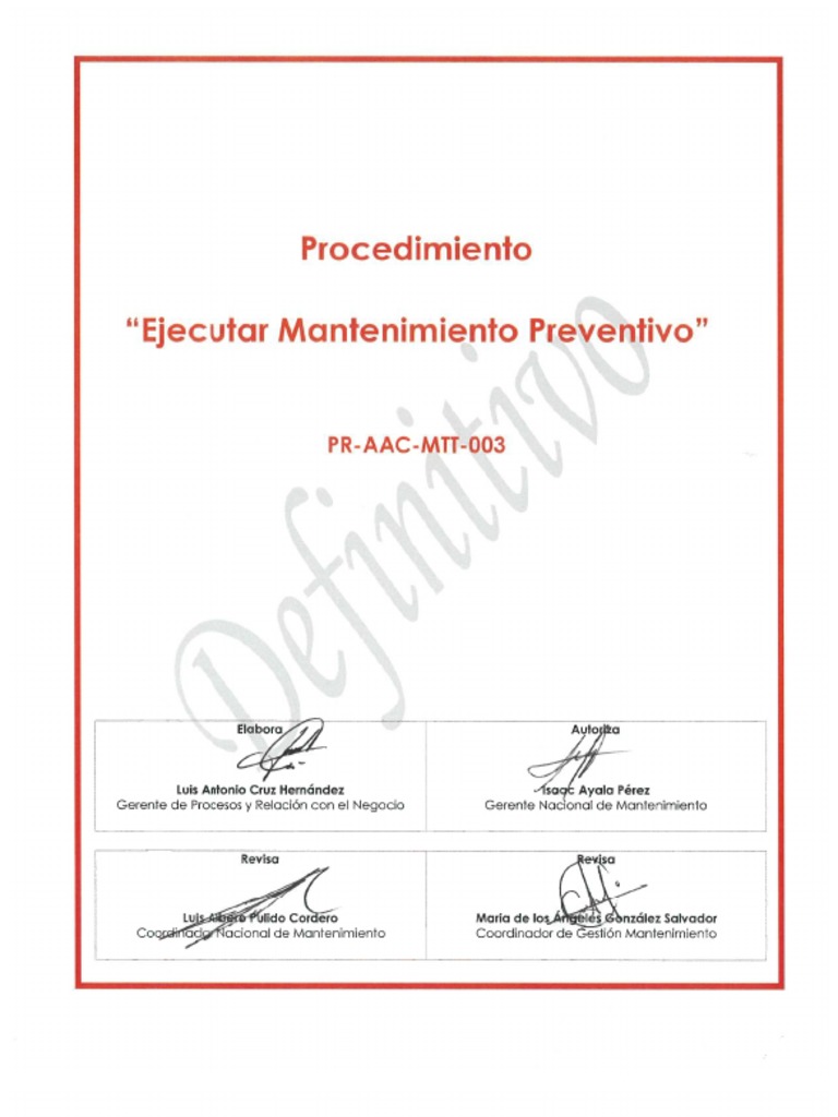 PR AAC MTT 003 Ejecutar Mantenimient Preventivo - pdf#SearchPR AAC MTT ...