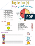 Telling The Time Worksheet Part 2