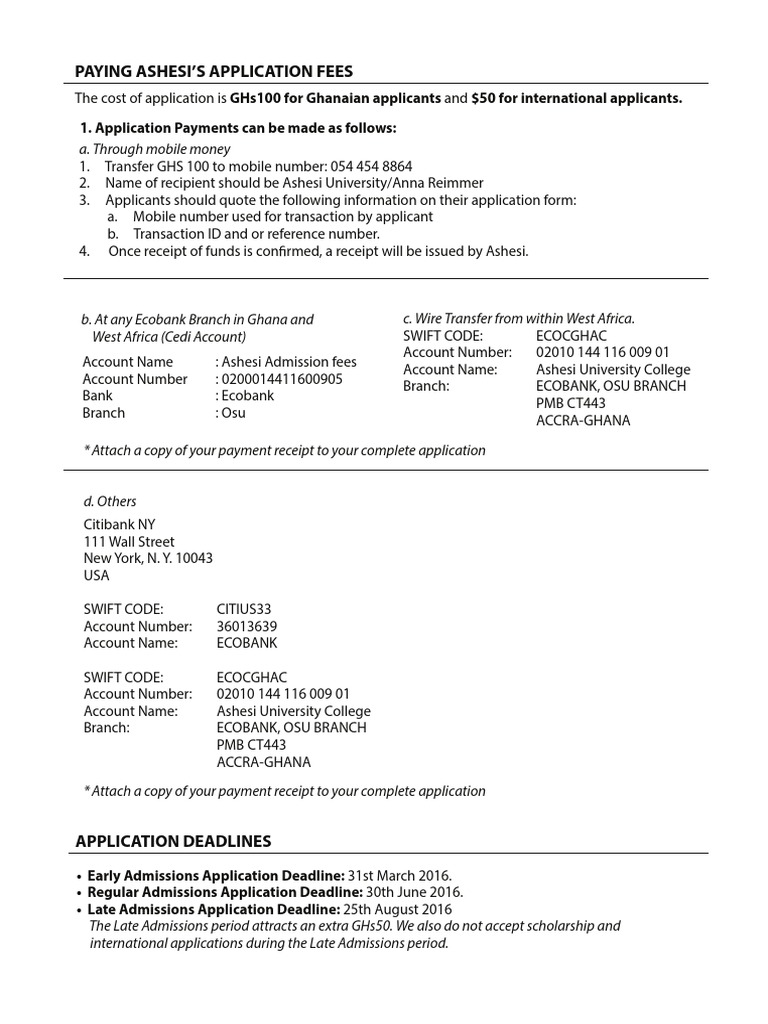 ASHESI UNIVERSITY COURSES FEES AND REQUIREMENTS intelligence overview