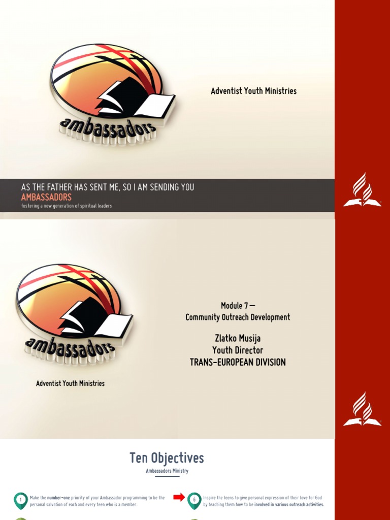 SDA Ambassadors Community Outreach Guide | PDF | Wellness
