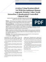 2014 - Dental Clinic Paper - Ridge Preservation Using DBM Gel With RH BMP-2 ...