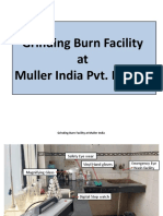 Grinding Burn Facility at Muller India