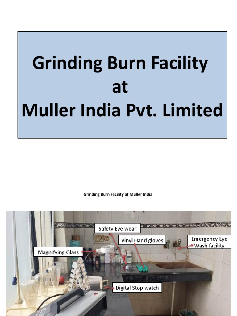 Grinding Burn Facility at Muller India PDF