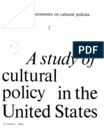 A Study of Cultural Policy in The United States