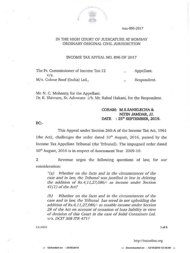 Colour Roof India LtdHCBombay PDF