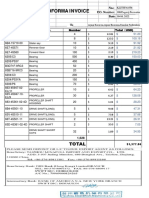 Profoma Invoice