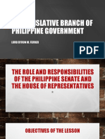 The Legislative Branch of Philippine Government