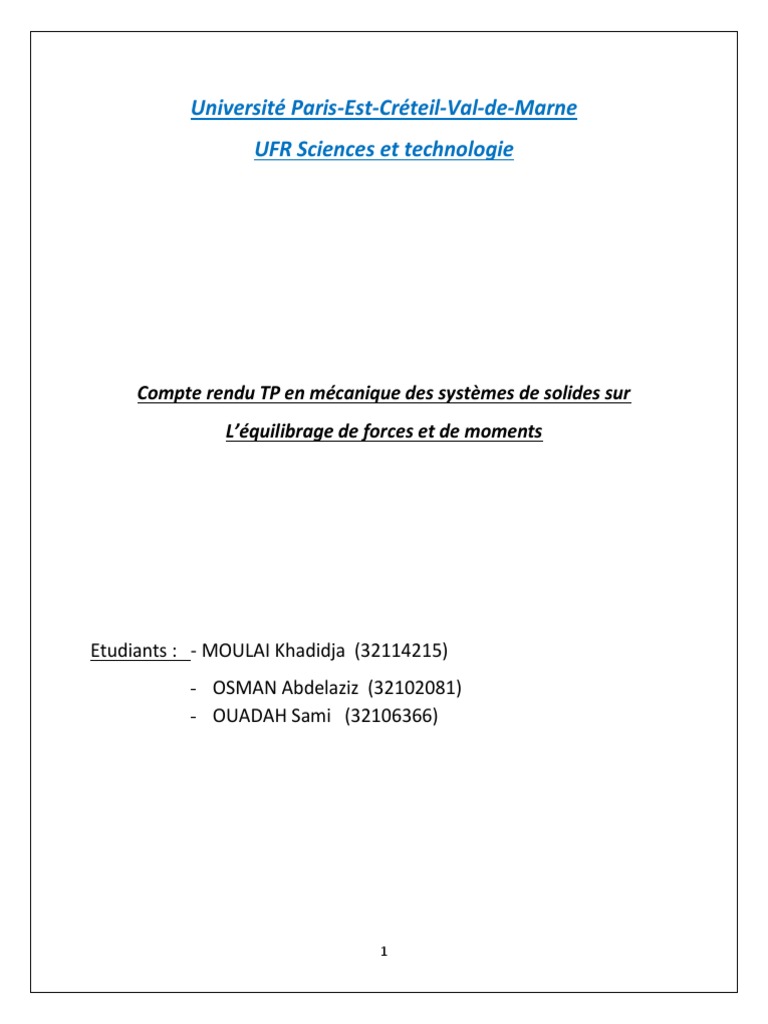 Moulai Ouadah Osman MDSS | PDF | Cinématique | Mouvement (Physique)