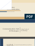 Communication Aids & Strategies Using Tools of Technology