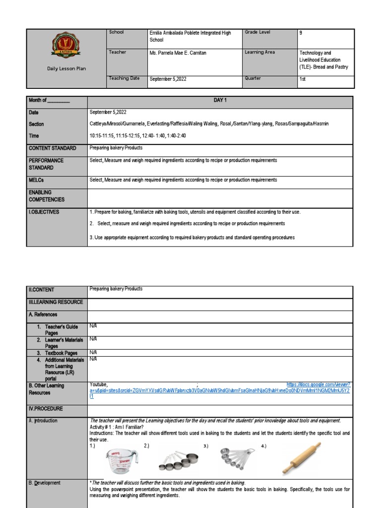 Measuring Up: Preparing Students to Accurately Measure Ingredients for ...