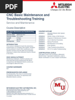 CNC Basic Maintenance and Troubleshooting Training