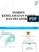 Materi IKP & Pelaporan Insiden - LIPA PKP - Sonny