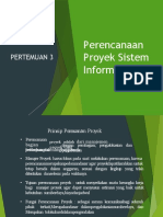 Pertemuan 3 - Perencanaan Proyek Sistem Informasi