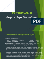 Pertemuan 2 - Manajemen Proyek Sistem Informasi