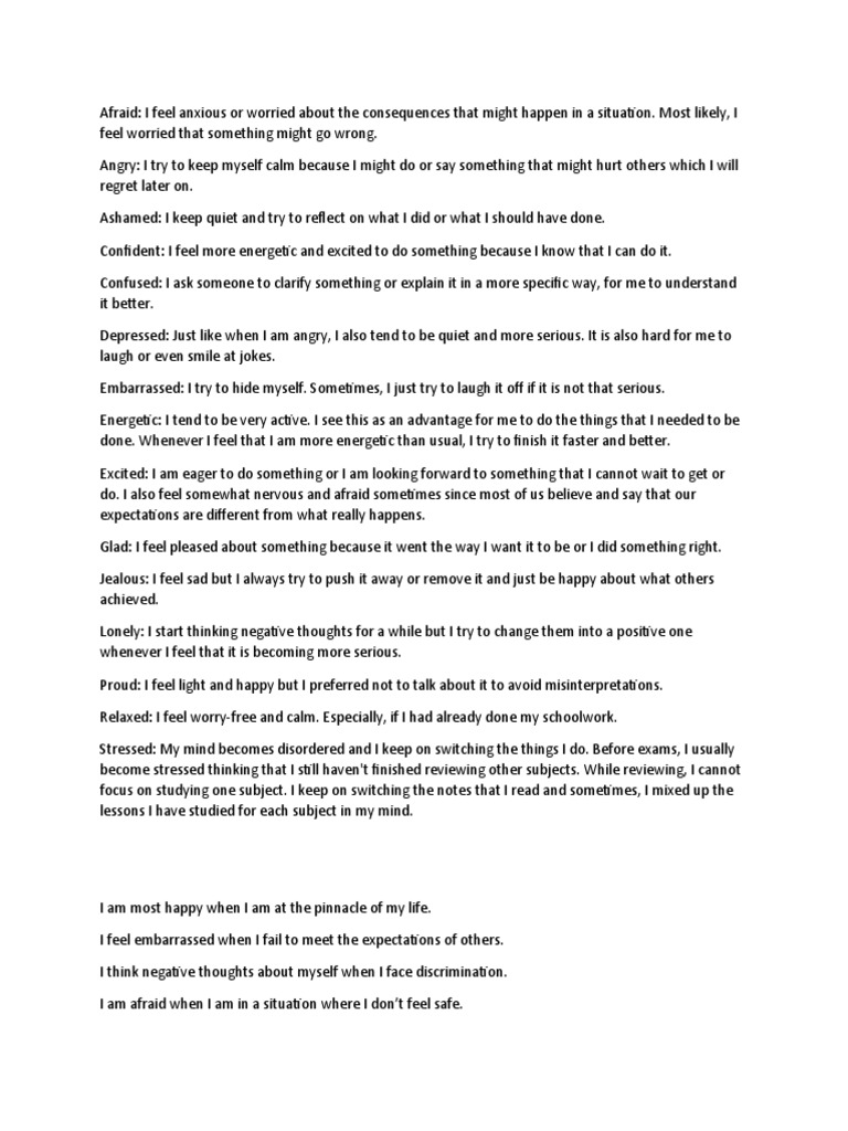 Understanding and Managing Emotions | PDF | Feeling | Emotions