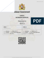 Maphumuzana Jere Covid Certificate