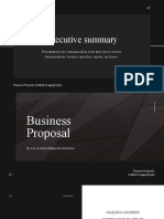 Black and White Corporate Business Proposal Presentation