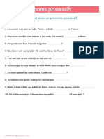 Pronoms Possessifs Exercice 1 Et Corrigé