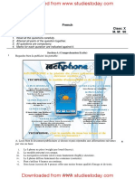 CBSE Class 10 French Sample Paper Set A_064557