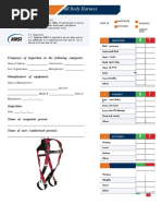 Fall Protection Equipment Inspection Checklist | PDF | Screw ...