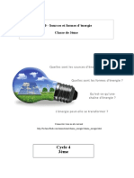 S10-Sources Et Formes D'énergie - Fiche de Travail