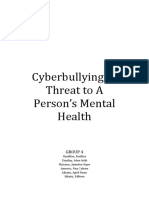 Cybercrime A Threat To A Person's Mental Health - GROUP-4
