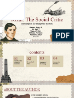 Rizal The Social Critic