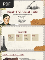 Rizal The Social Critic