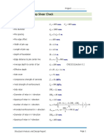 Rectangular Pile Cap Shear Check: 1-Input Data