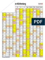 Kalender 2023 Baden Wuerttemberg Querformat