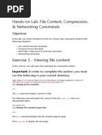 Lab 04 File Content, Compression, Networking Commands