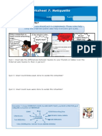 Netiquette Answer Sheet