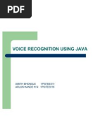 Voice Recognition Using Java