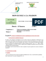 1D Maths Lecon 09 Etude Et Representation Graphique de Fonction